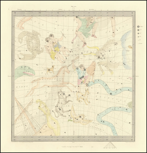 Taurus Cancer Orion Gemini Monoceros Argo Hydra Canis Major Lepus 1855
