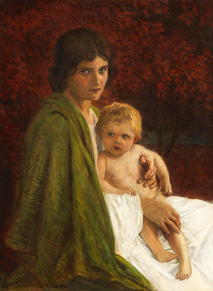 Mutter mit Kind Ca 1890