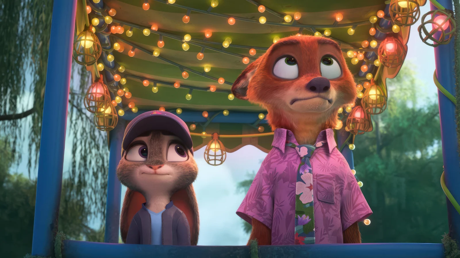 Nick Wilde And Judy Hopps - 3D Digital Art 4K Wallpaper (3840x2160)