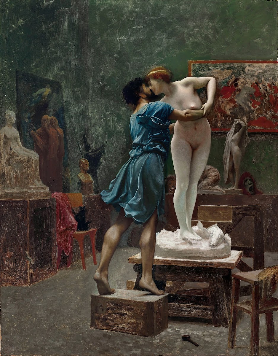 Pygmalion et Galatée esquisse à lhuile 1890