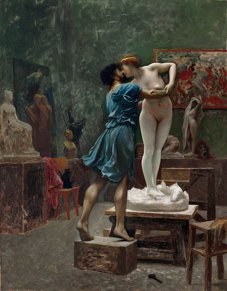 Pygmalion et Galatée esquisse à lhuile 1890
