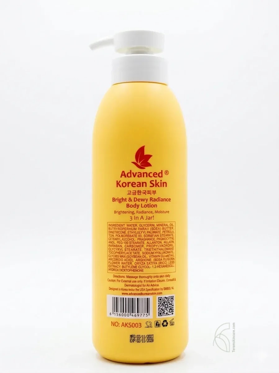 Advanced Korean Skin Bright & Dewy Radiance Body Lotion