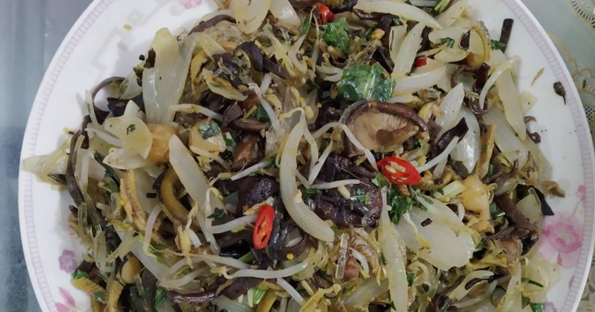 Miến lươn xào