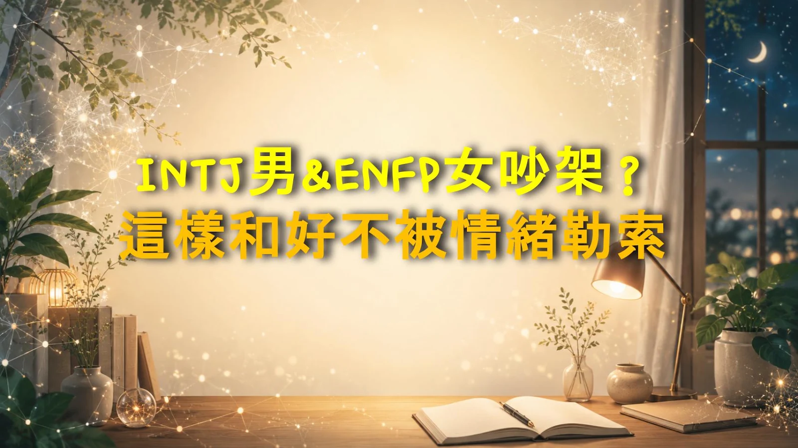 INTJ男&ENFP女吵架？這樣和好不被情緒勒索