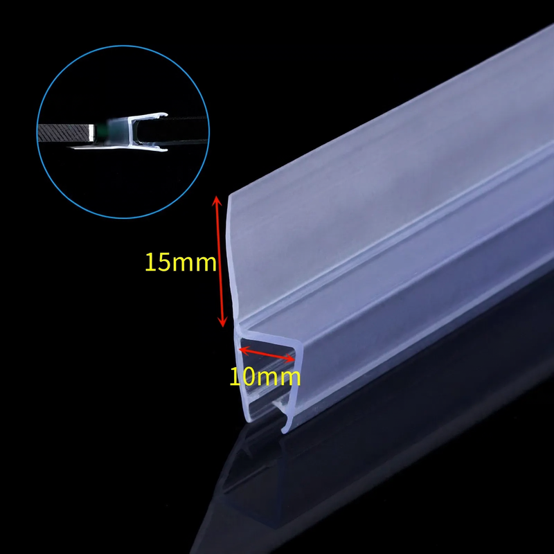 Magnetic seal strip for glass doors