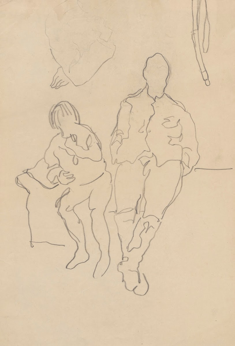 Artists brother Włodzimierz Waliszewski and Kirill Zdanevich 1916