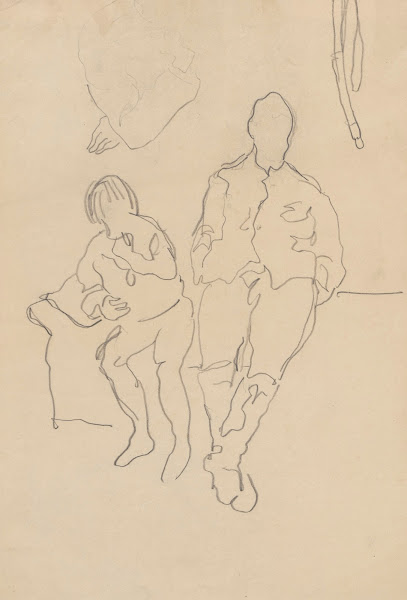Artists brother Włodzimierz Waliszewski and Kirill Zdanevich 1916