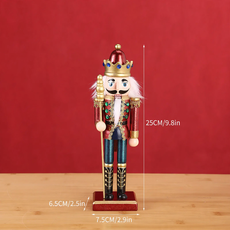 Nutcracker set made of wood, 13-19 cm, as Christmas tree decoration