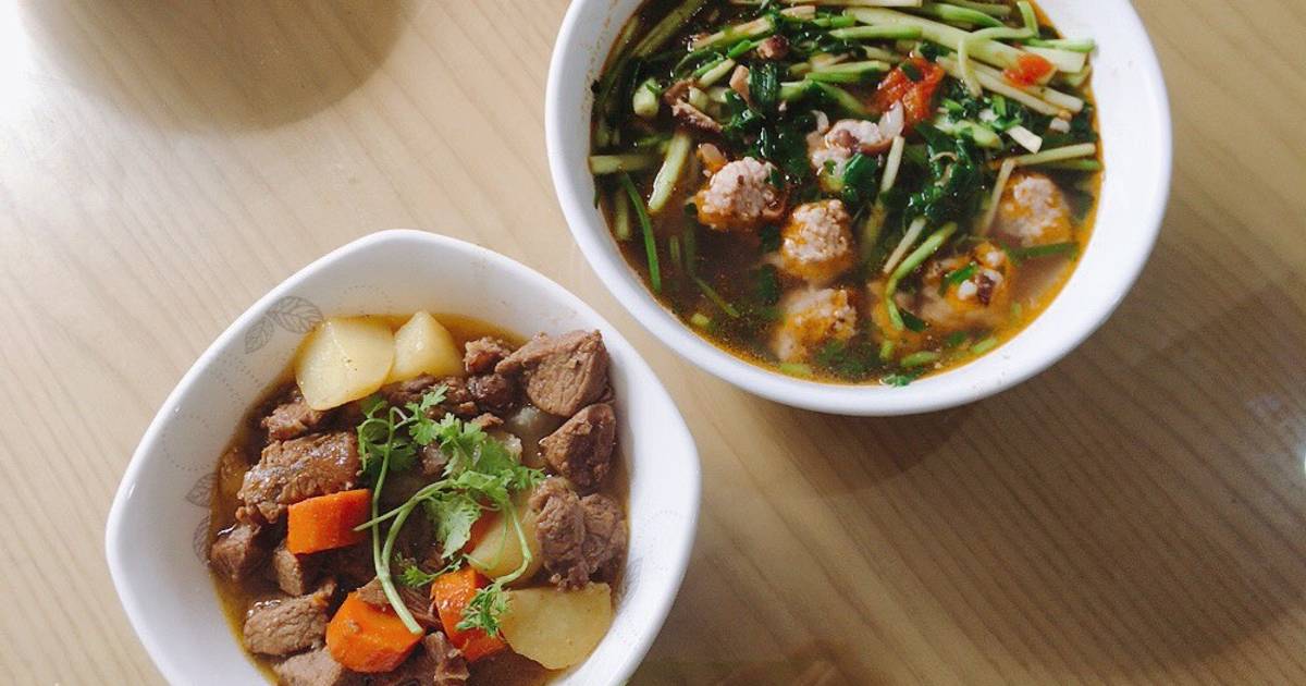 Bò kho rau củ