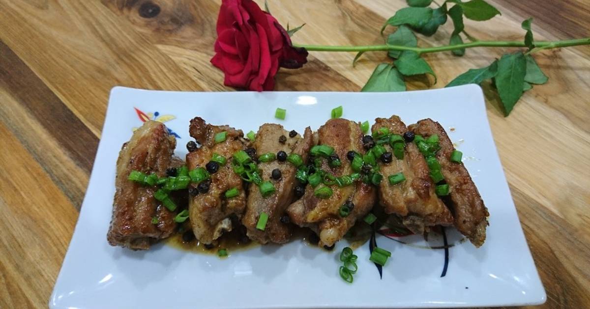 Sườn non kho tiêu