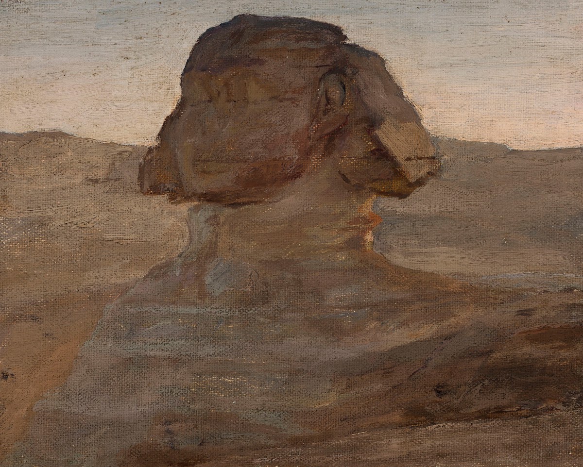 Sphinx in the evening From the journey to Egypt 1903