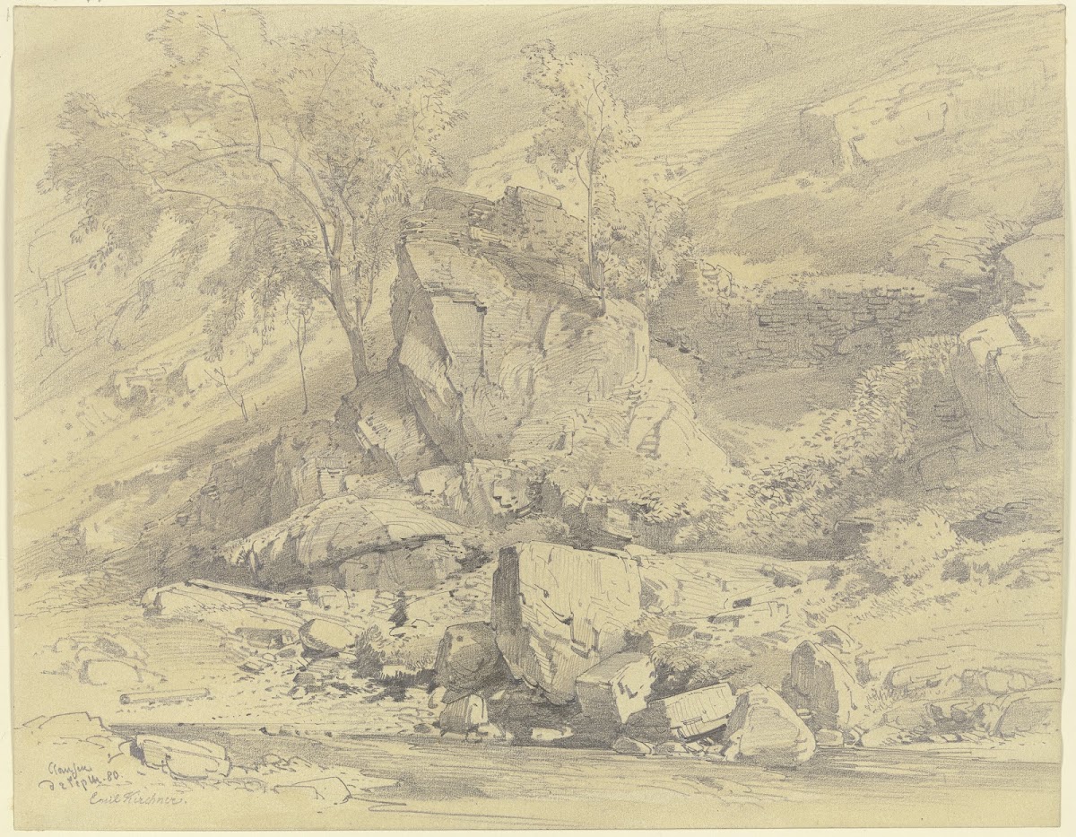 Rocky landscape near Clausen 1880