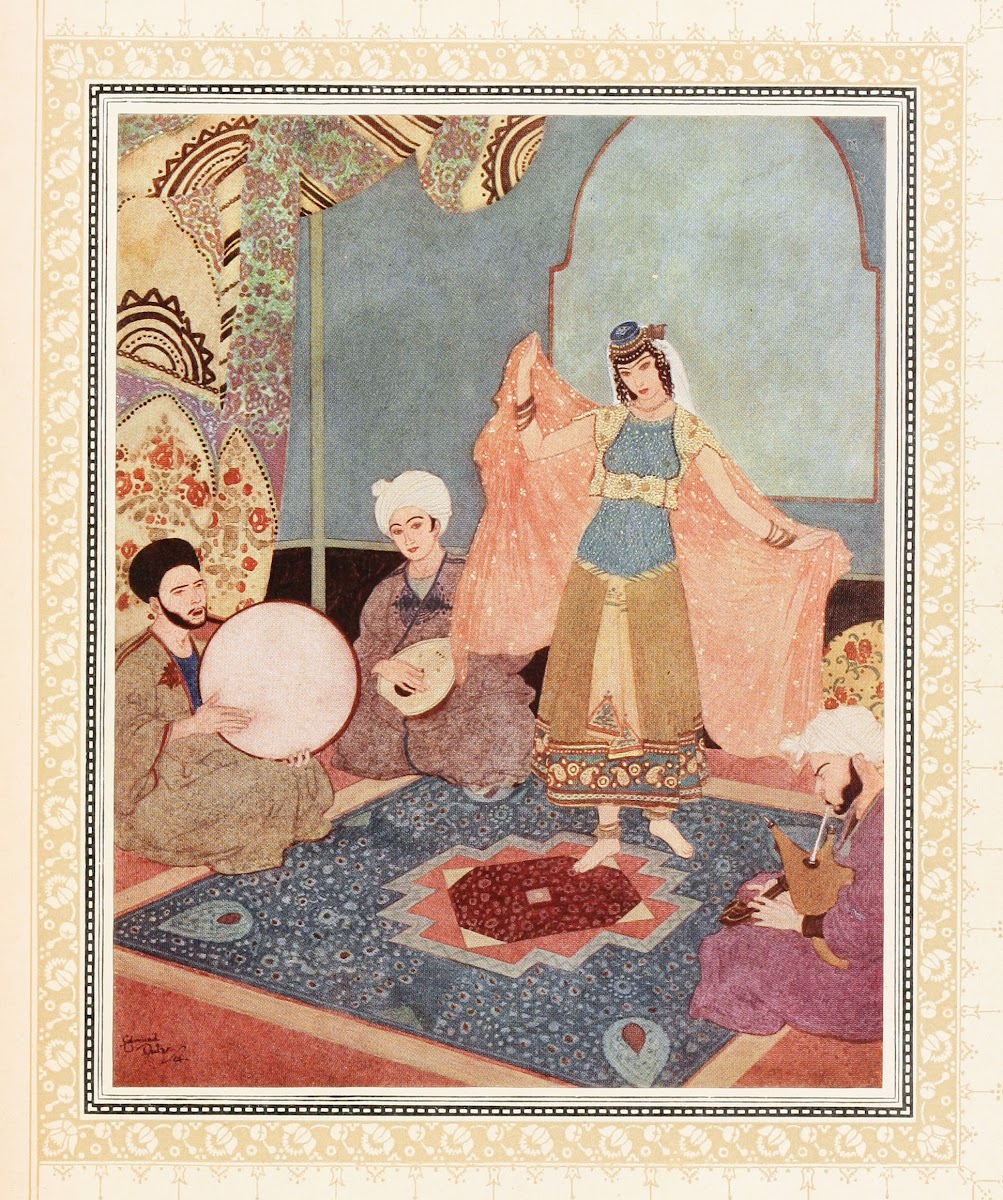 Abu l Hasan entertains the strangers with dancing and music 1914