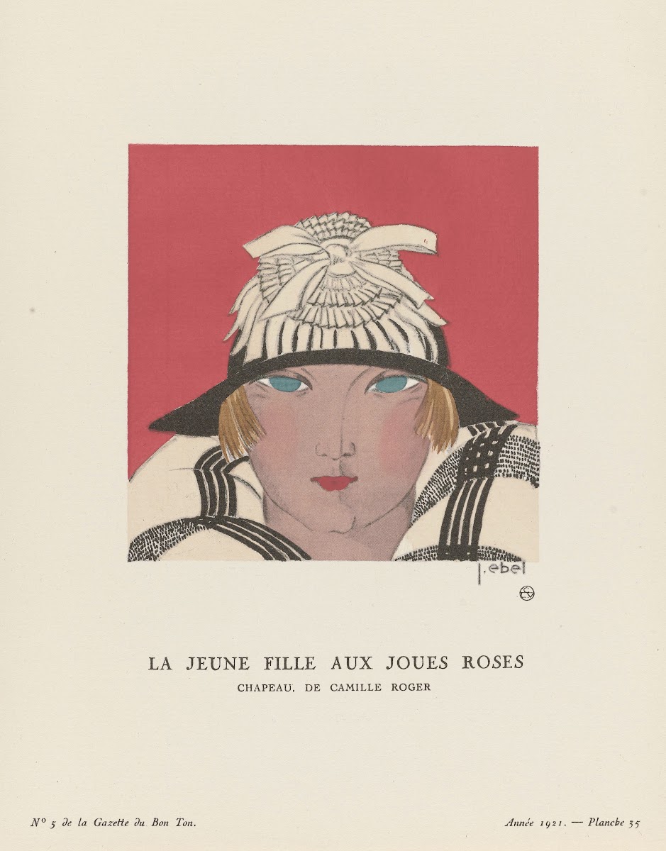 La Jeune Fille Aux Joues Roses Chapeau De Camille Roger 1921