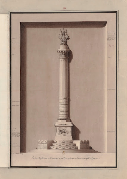 Colonne sepulchrale et manubiaire de la place publique de lentrée principale du