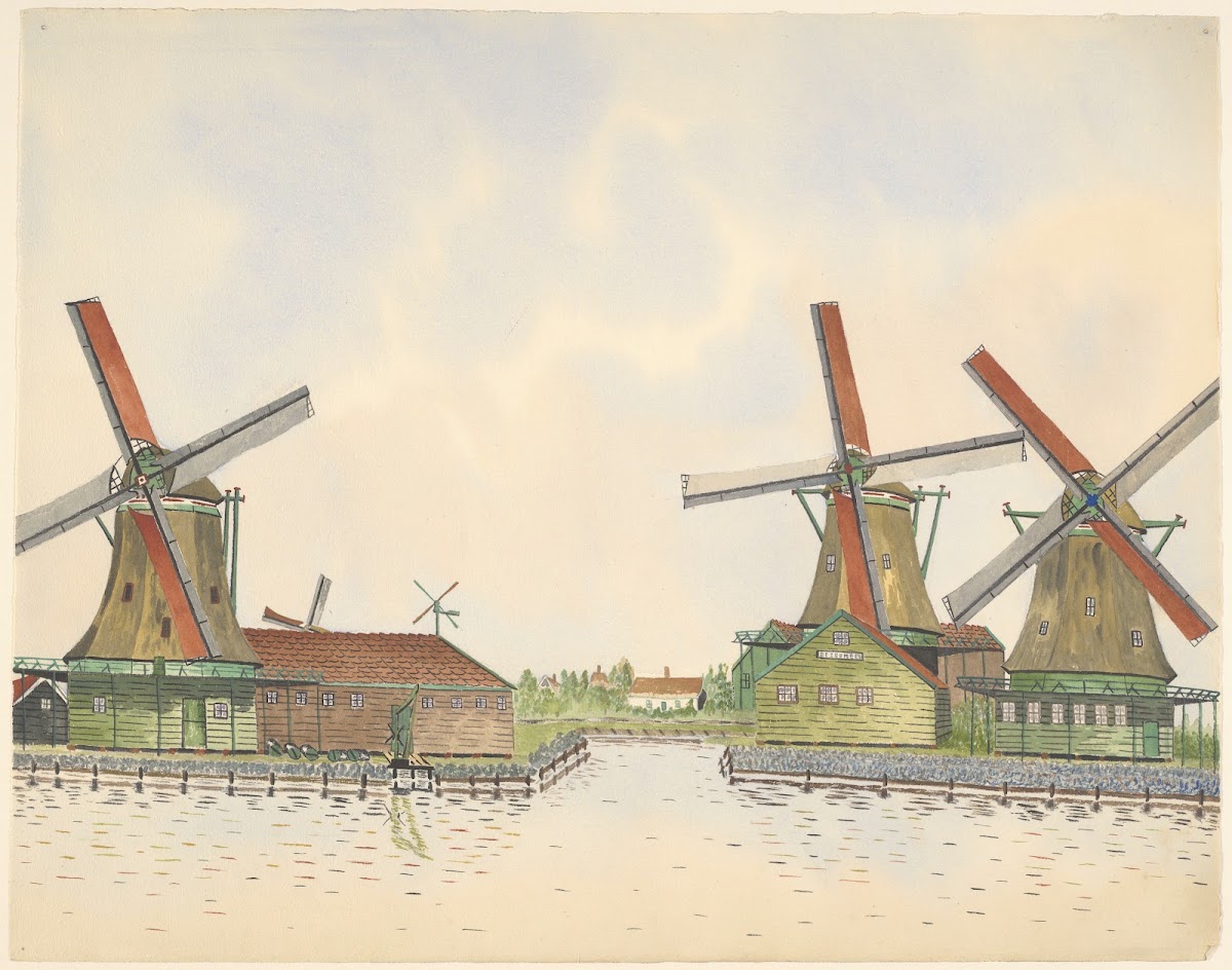 molens De Kogmeeuw De Poelsnip De Zeemeeuw en De Oude Zwan aan t Kalf 1930 1945