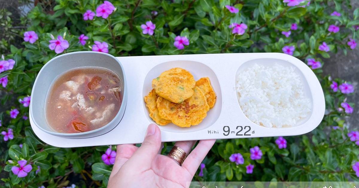 CHẢ TRỨNG KHOAI ĐẬU GÀ - Bé ăn dặm
