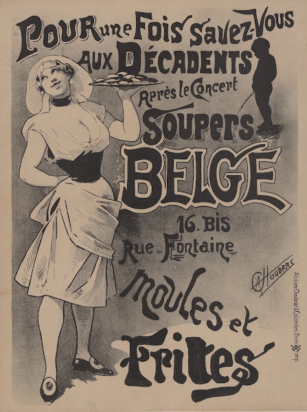 Pour une fois savez vous aux Décadents après le concert soupers belge moules fri