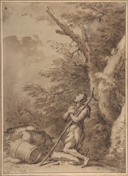 The Prodigal Son Kneeling Repentant among Swine 161573