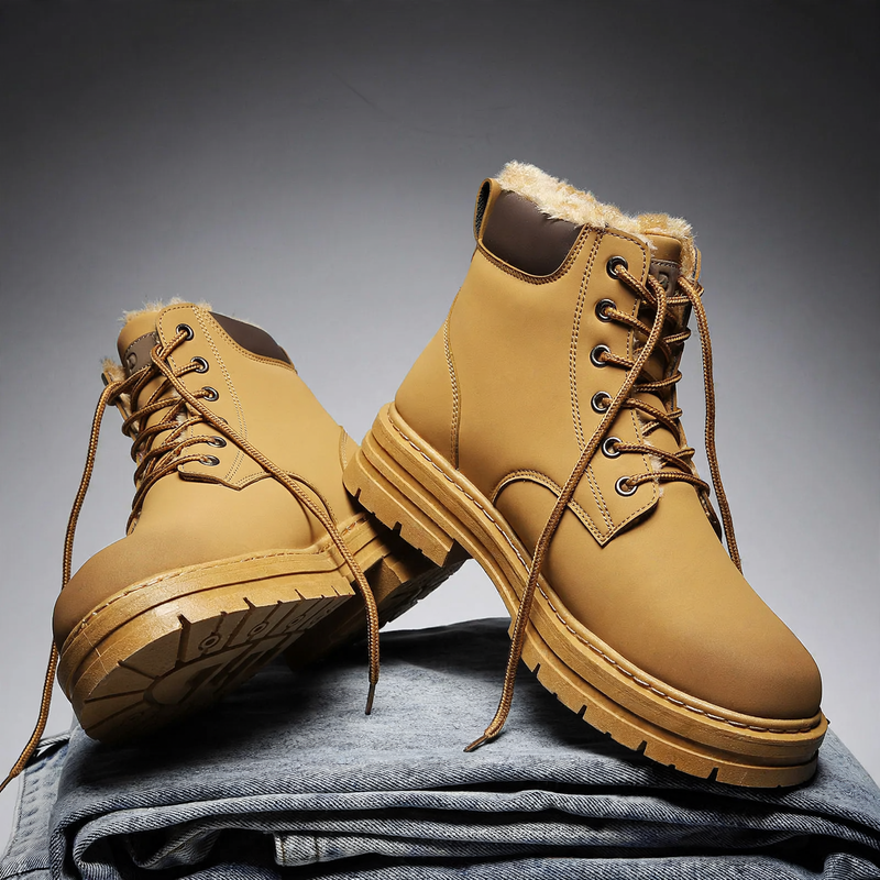 Men's boots, insulated, ankle-high, winter