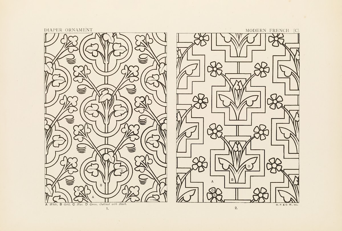 Outlines of ornament in the leading styles Pl45 1881
