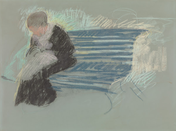 Woman on a Bench circa 1881