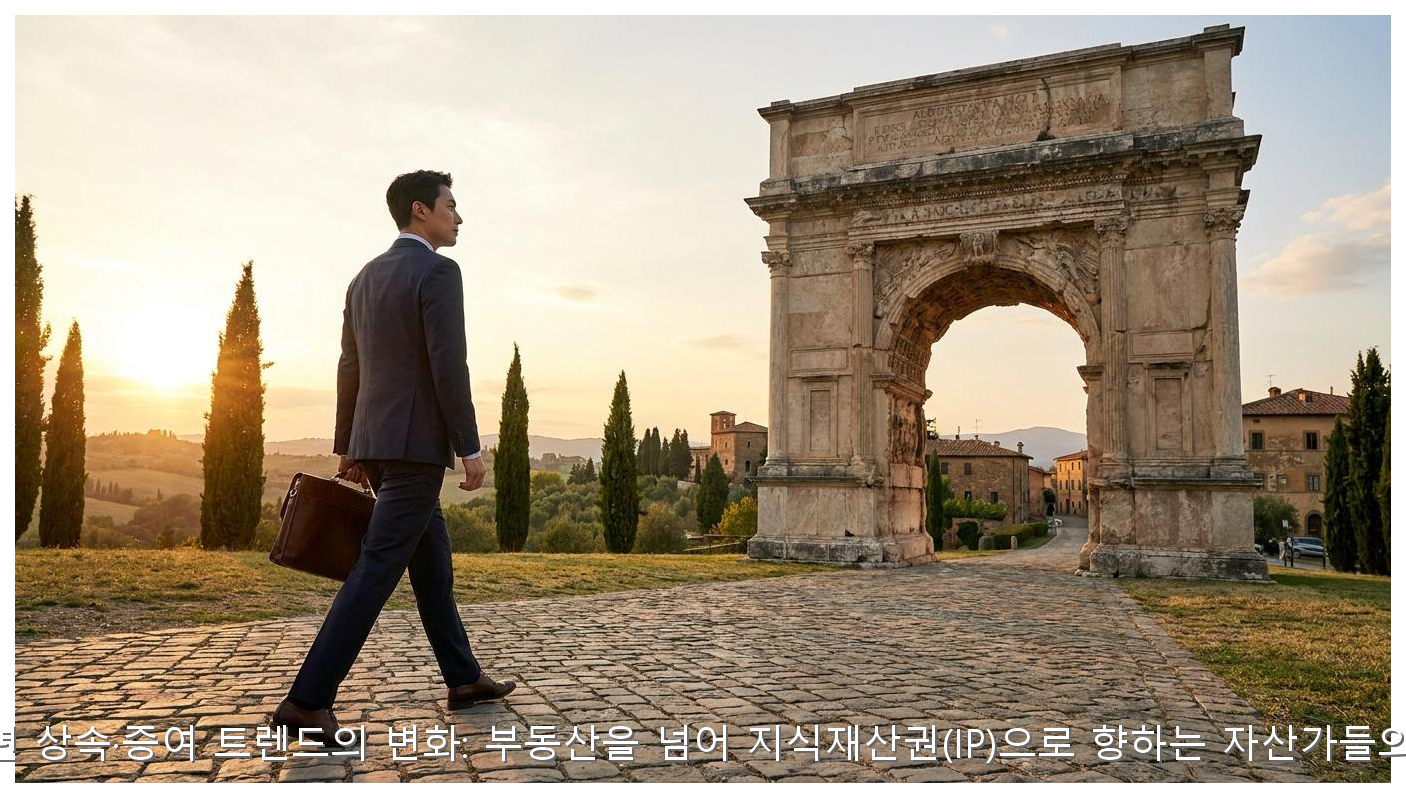 2026년 상속·증여 트렌드의 변화: 부동산을 넘어 지식재산권(IP)으로 향하는 자산가들의 선택 핵심 안내 및 분석 인포그래픽 (6)