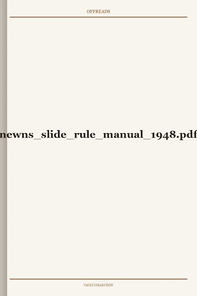 newns slide rule manual 1948
