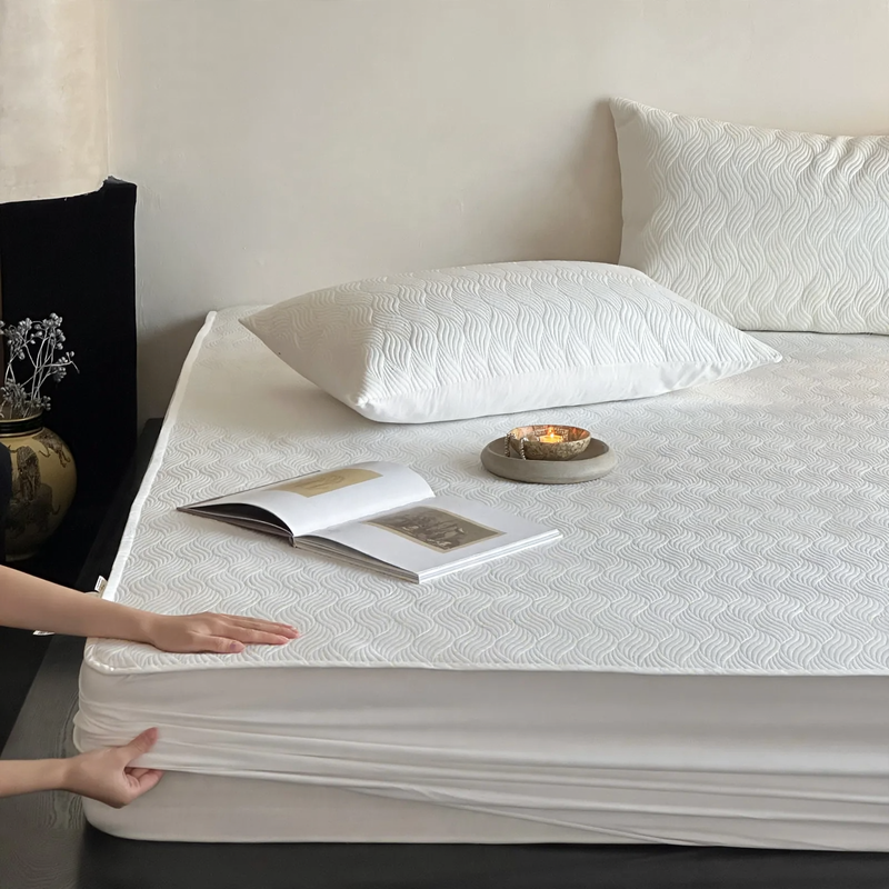 Cotton Padded Fitted Sheet