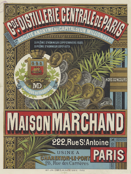 Grande distillerie centrale de Paris Maison Marchand 222 rue St Antoine Paris 18