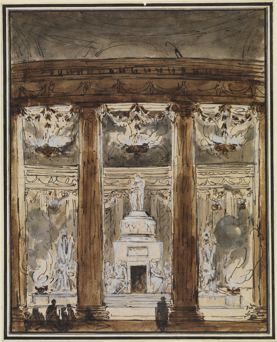 Blick in ein Mausoleum