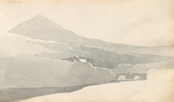 Mountainous Landscape with Bridge 1814