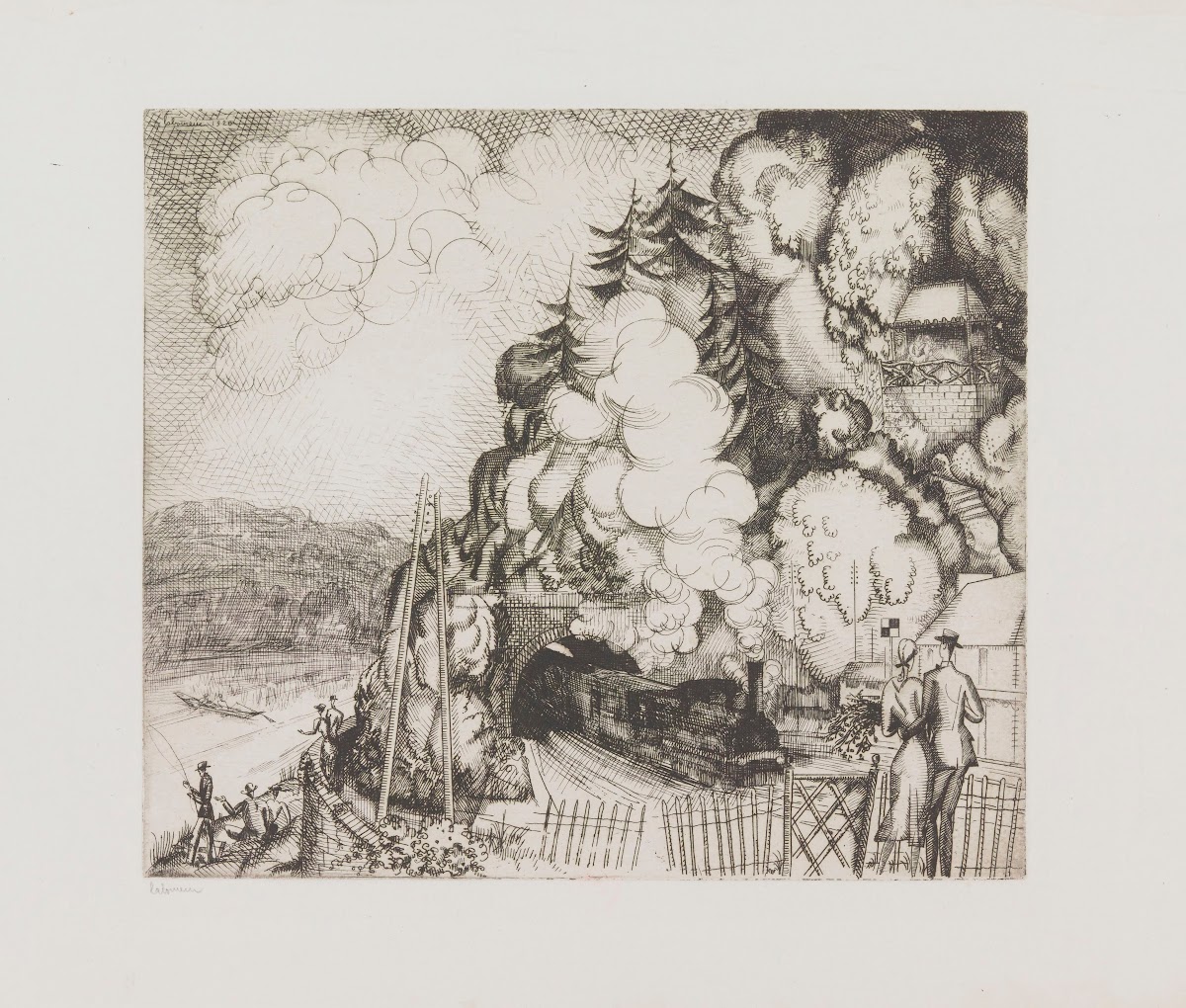 Paysage au tunnel 1920