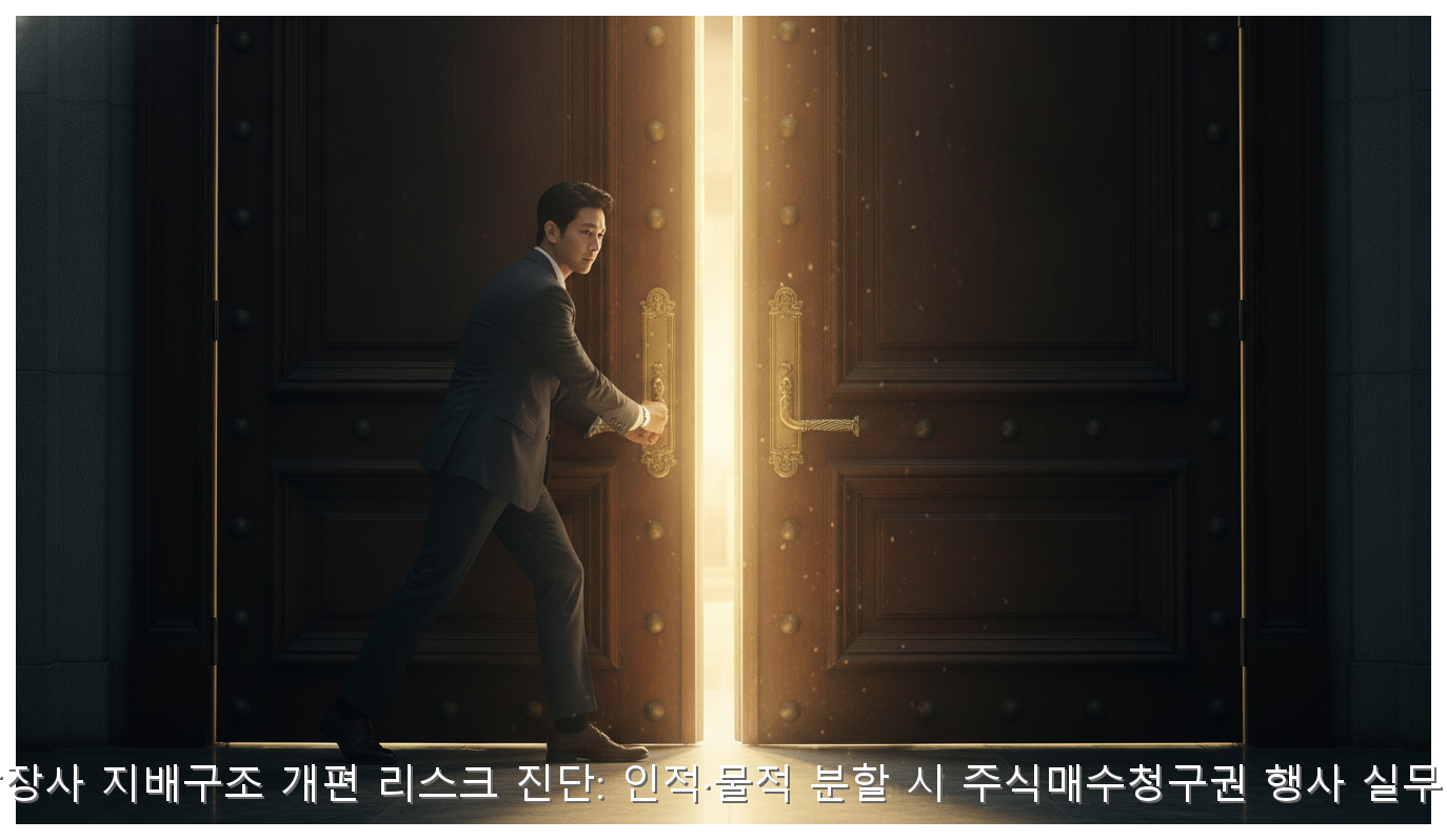 국내 상장사 지배구조 개편 리스크 진단: 인적·물적 분할 시 주식매수청구권 행사 실무 가이드 핵심 안내 및 분석 인포그래픽 (4)