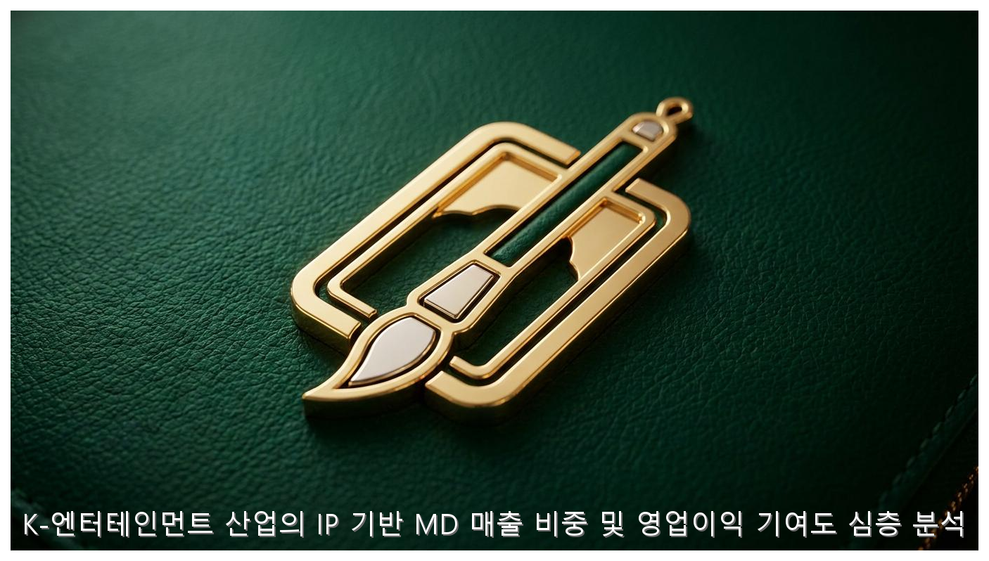 K-엔터테인먼트 산업의 IP 기반 MD 매출 비중 및 영업이익 기여도 심층 분석 핵심 안내 및 분석 인포그래픽 (3)