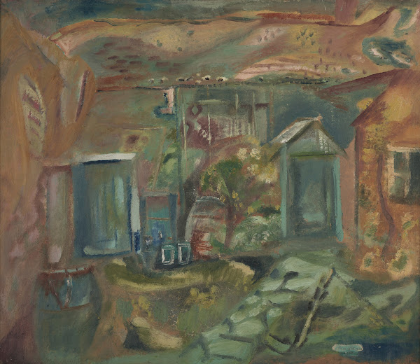 Purbeck courtyard early afternoon 1944