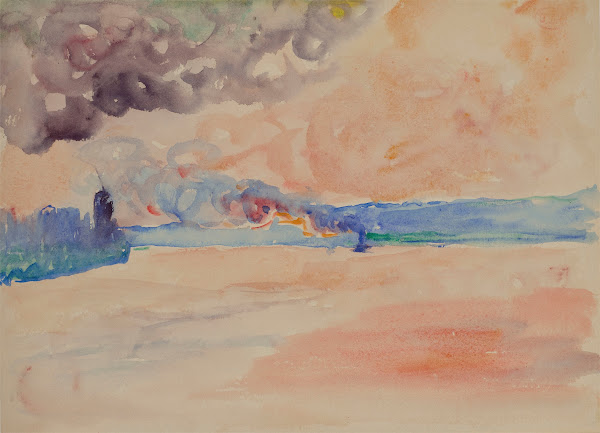 Embarcation sur la mer 1899