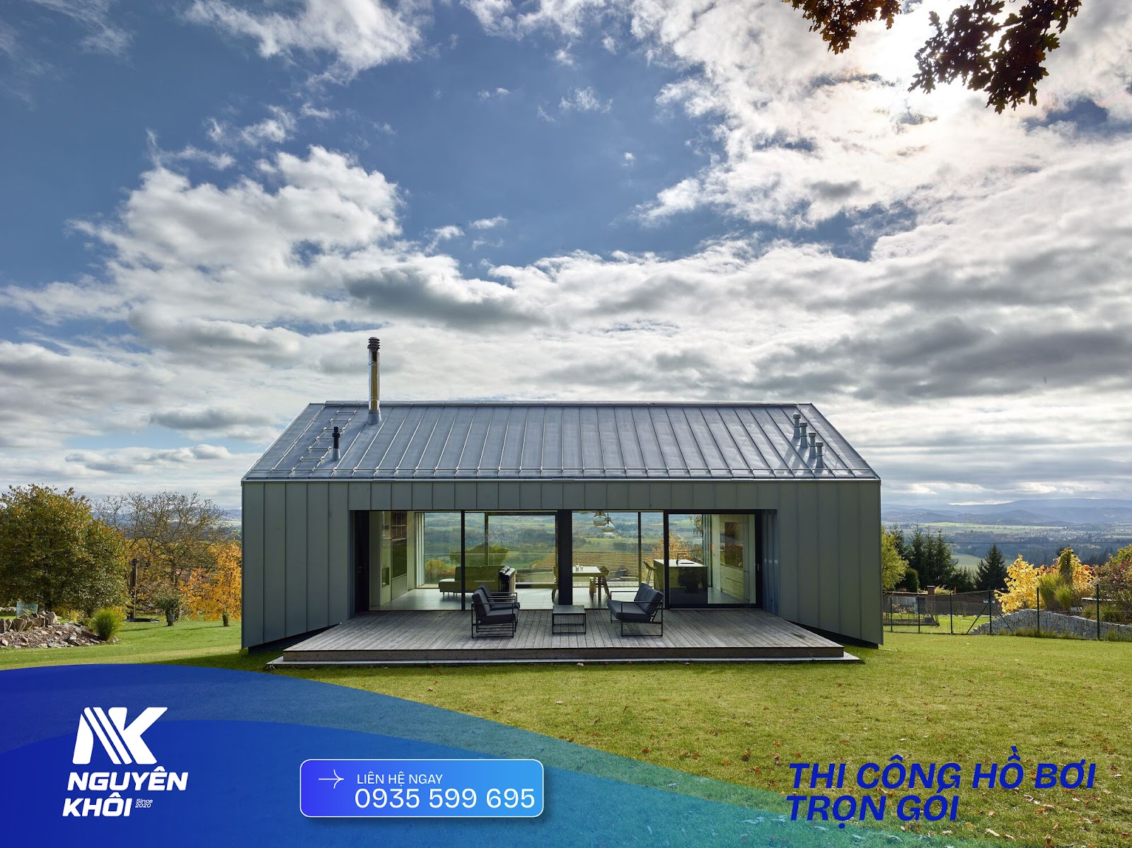Hồ bơi view đồi núi tuyệt đẹp