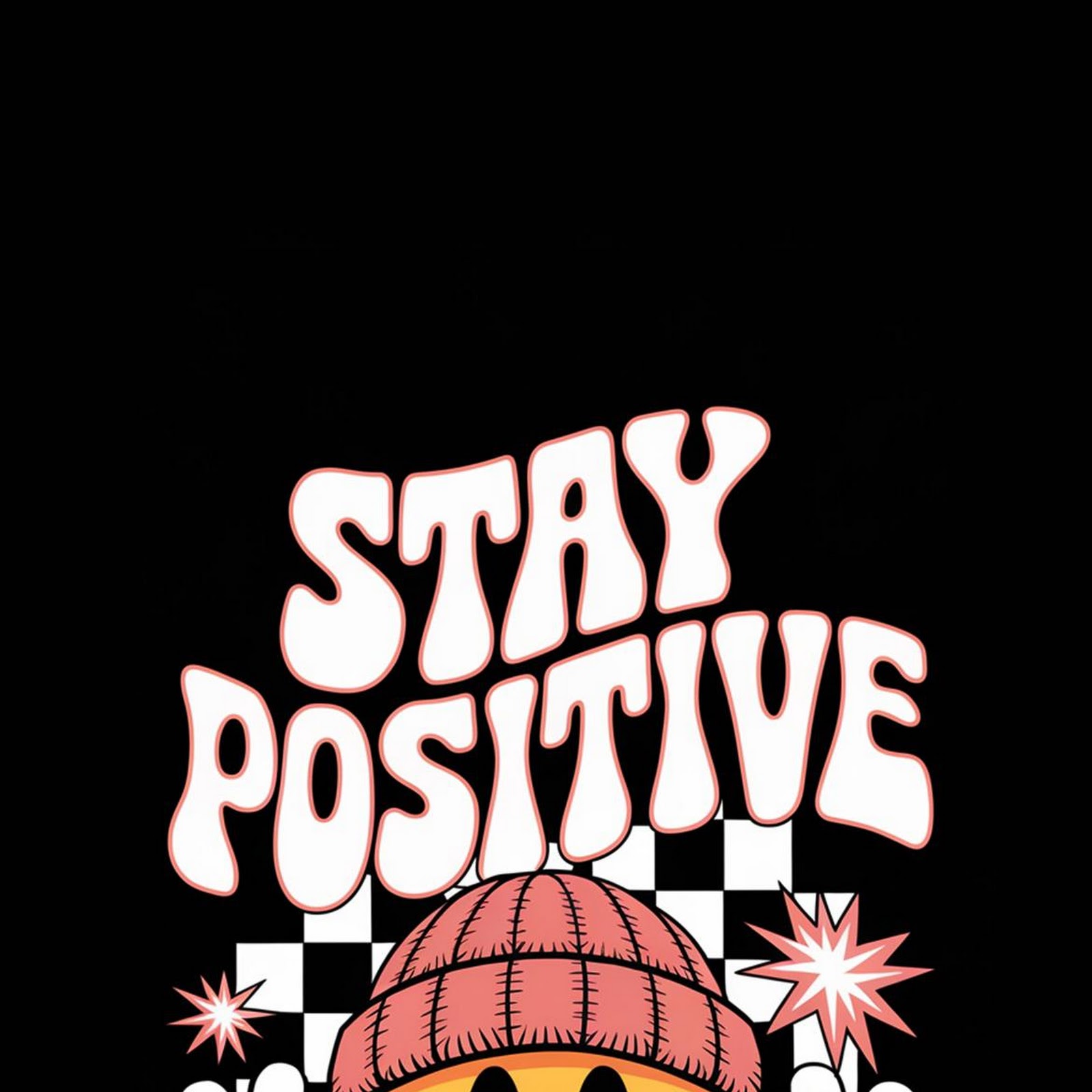 Download Smiley Face, Positive Vibes, Cartoon, Retro Full HD iPhone