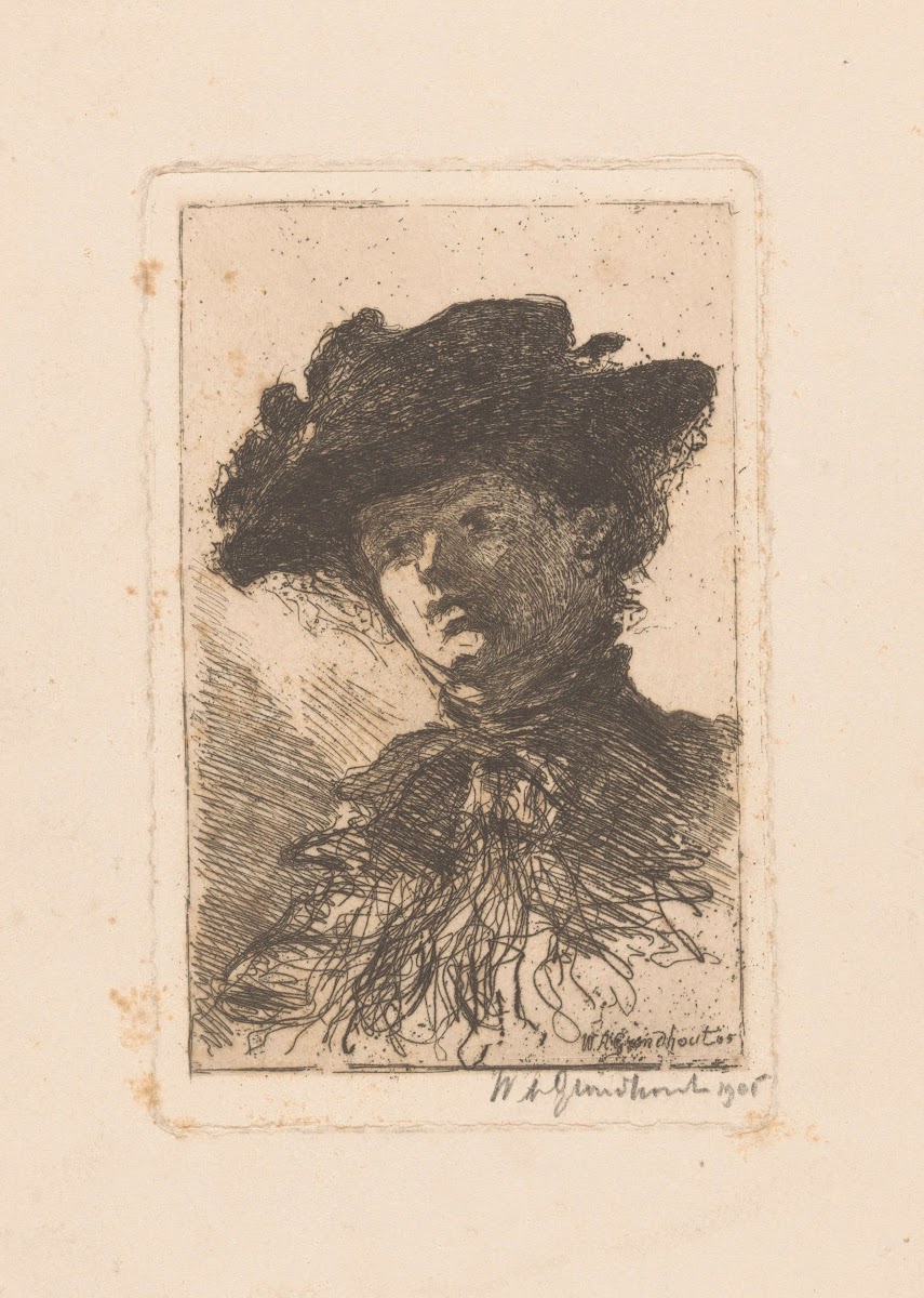 Portret van een onbekende vrouw 1905