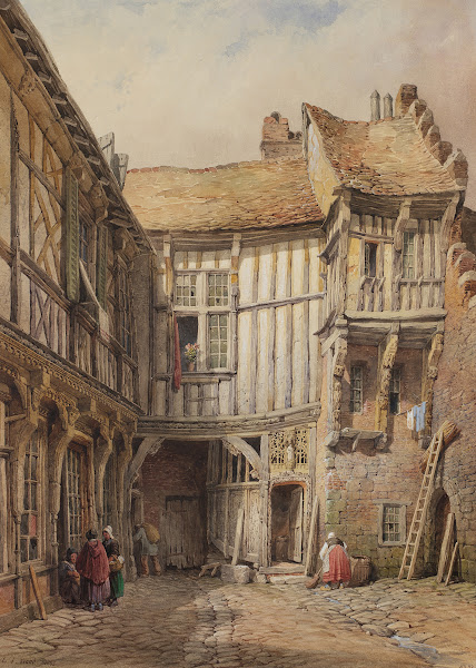 Courtyard Of House At No 29 Rue De La Tannerie Abbeville Somme France Said To Be