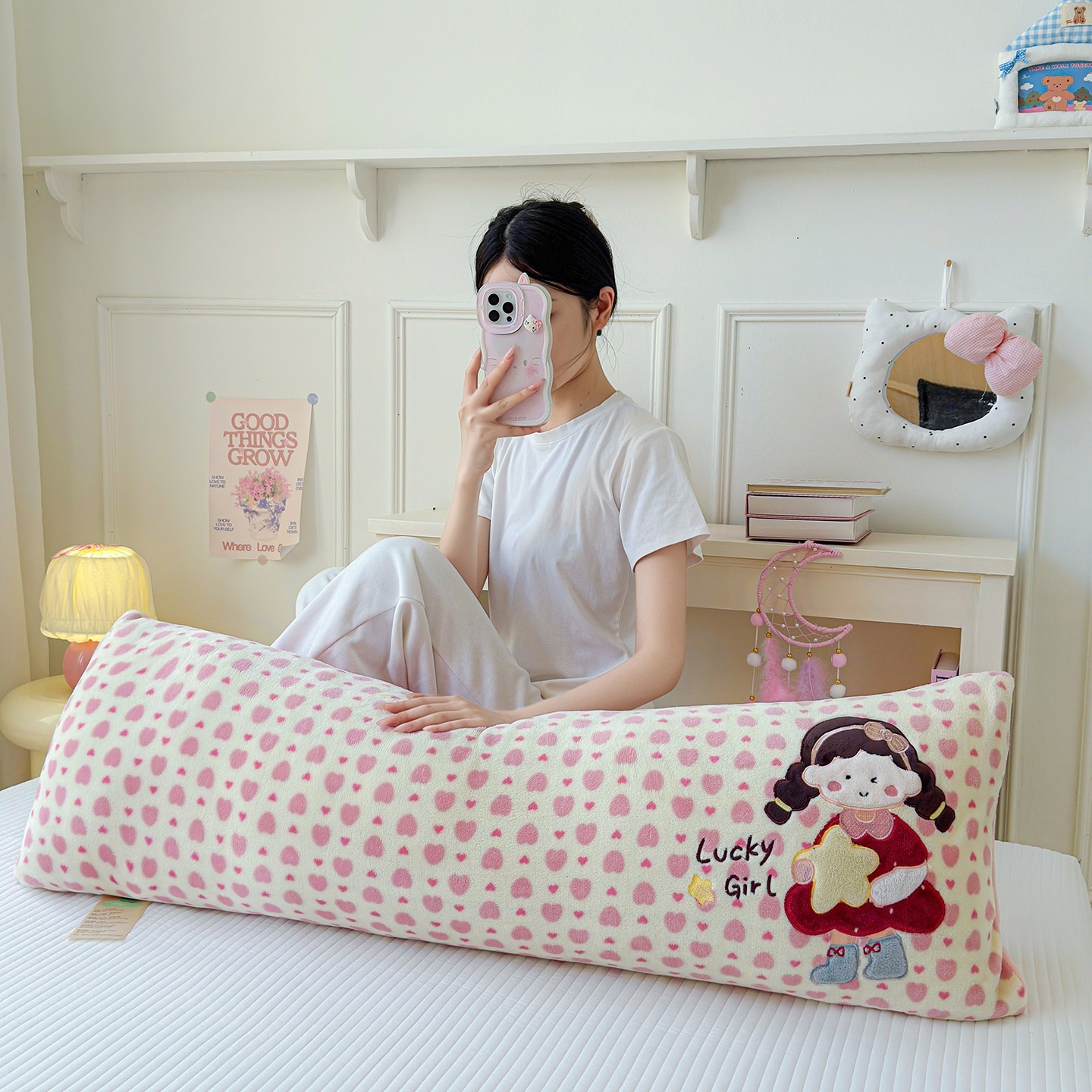 Cartoon Side Sleeper Pillow, Microfiber, Removable