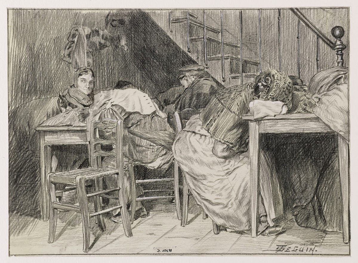 Rue Galande le coin de lescalier 1898