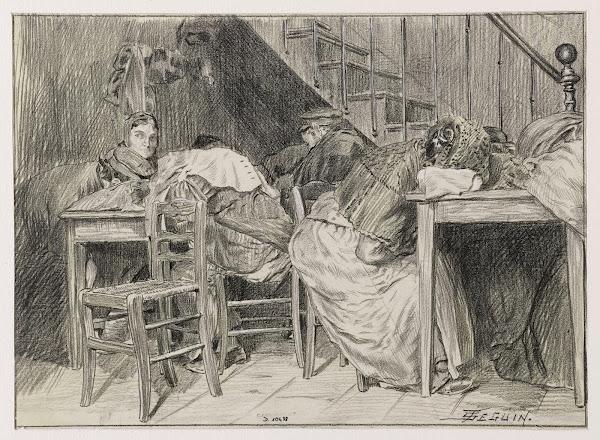 Rue Galande le coin de lescalier 1898