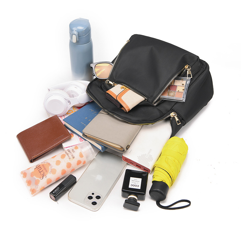Light nylon backpack for women, up to 20 L