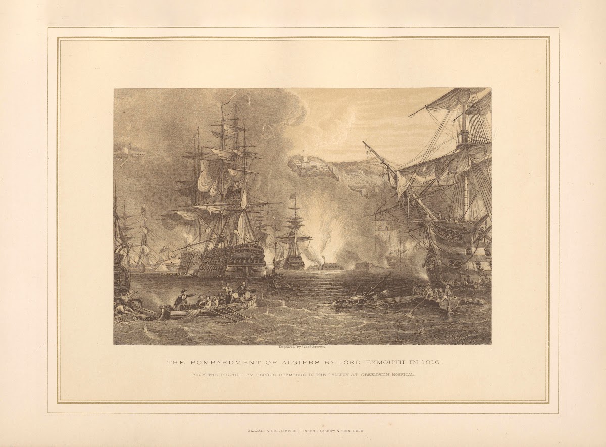 The Bombardment of Algiers by Lord Exmouth in 1816  George Chambers 19th century