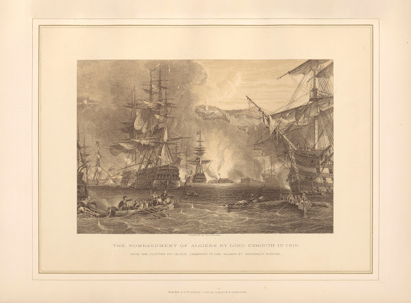 The Bombardment of Algiers by Lord Exmouth in 1816  George Chambers 19th century