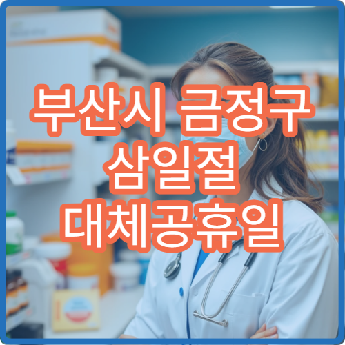 부산시 금정구 삼일절 대체공휴일 진료 병원 찾기 응급실 운영 및 접수 안내