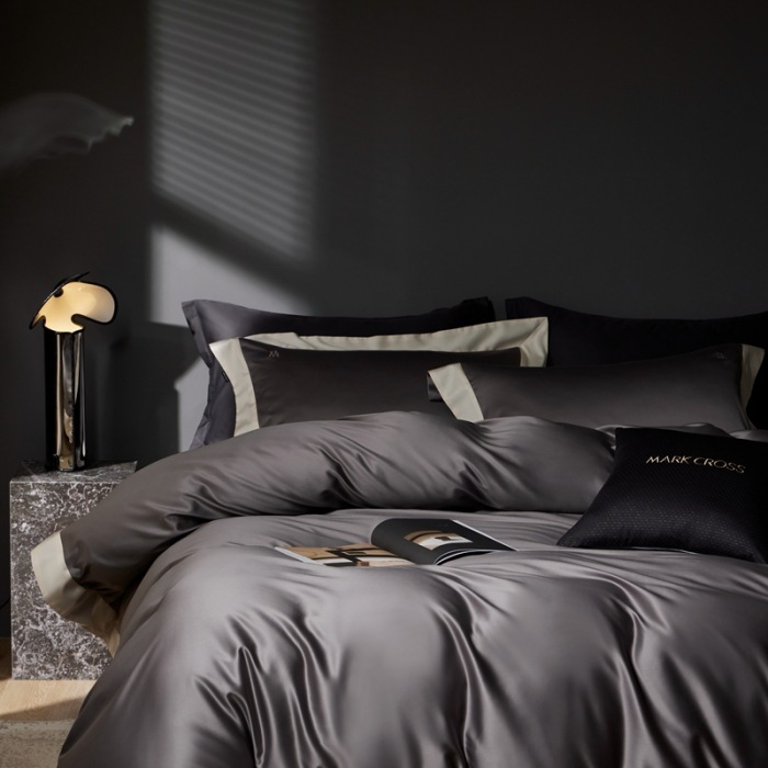 Minimalistisches Bettwäsche-Set aus Langstapel-Baumwolle