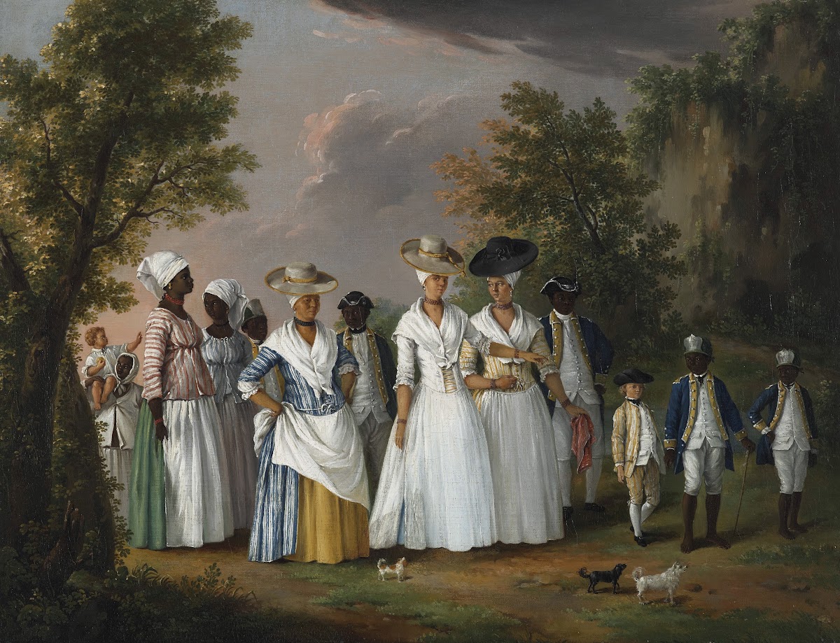 Free Women Of Color With Their Children And Servants In A Landscape circa 1764